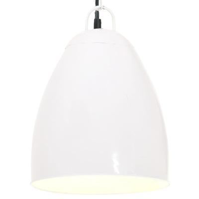 Hanglamp industrieel rond 25 W E27 32 cm wit