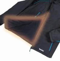 Makita verwarmde jas m | zonder accu's, lader, inclusief jasadapter - dcj205zm - thumbnail