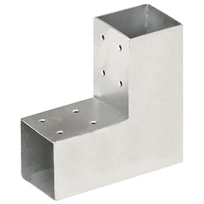 VidaXL Paalverbinding l-vorm 71x71 mm gegalvaniseerd metaal VidaXL Paalverbinding l-vorm 71x71 mm gegalvaniseerd metaal