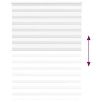 Zebra rolgordijn 165x230 cm stofbreedte 160,9cm polyester wit - thumbnail