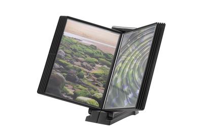 Infomanager Djois Flex-O-Frame basis met 10-tassen antraciet/zwart