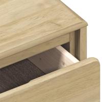 Salontafel SAUDA 99x55x45 cm massief grenenhout eikenkleurig - thumbnail