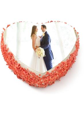 HEMA Fototaart hart red velvet 8 p.