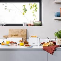 Tristar BR-1009 Broodrooster Met geïntegreerde broodopzet Wit - thumbnail