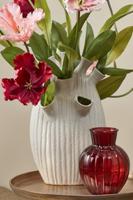 Mica Decorations vaas keramiek saul 25x15.5x42cm creme - thumbnail