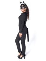 Catsuit jersey zwart - thumbnail