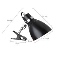 Steinhauer Spot klemspot spring 6827 zwart - thumbnail
