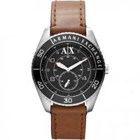 Horlogeband Armani Exchange AX1261 Leder Bruin 22mm - thumbnail