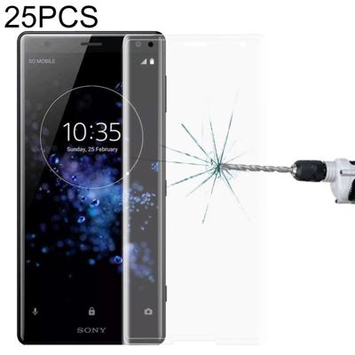 25 stuks voor Sony Xperia XZ2 compact 0.3 mm 9H oppervlaktehardheid 3D explosieveilige gehard glas scherm film 25 stuks voor Sony Xperia XZ2 compact 0.3 mm 9H oppervlaktehardheid 3D explosieveilige gehard glas scherm film