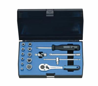 Gedore 20 EMU-10 6162220 Dopsleutelset 1/4 (6.3 mm) 16-delig