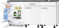 kitchenette 180cm incl inbouw koelkast en kookplaat RAI-433 - thumbnail