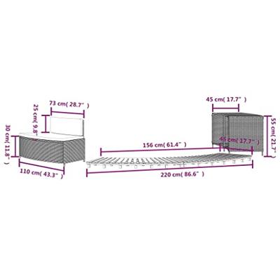 VidaXL Hottub-ombouw poly rattan en massief acaciahout zwart VidaXL Hottub-ombouw poly rattan en massief acaciahout zwart