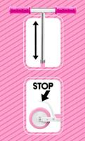 Opvouwbare step - STAMP - SKIDS CONTROL - Roze - thumbnail
