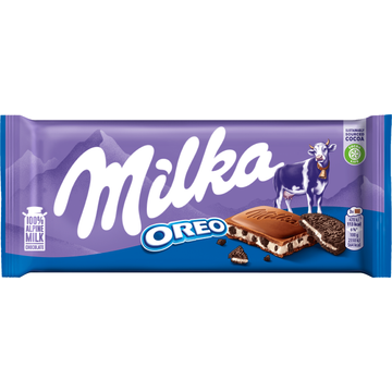 MILKA OREO Cookies and Creme Chocolade Tablet 100g bij Jumbo MILKA OREO Cookies and Creme Chocolade Tablet 100g bij Jumbo