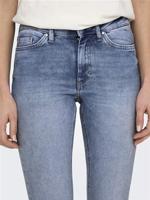 Only Onlblush Mid Sk Ank Raw Dnm Rea694 Noos 15263454 Skinny Fit Medium Blue Denim - thumbnail