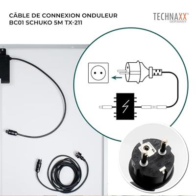 Technaxx TX-211 Kabelset 5 m 1.5 mm² 5020 5000 mm x 15 mm x 15 mm Geschikt voor model (ondulator): Universeel