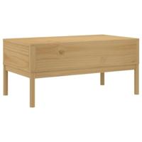 Salontafel FLORO 99x55,5x45 cm massief grenenhout wasbruin - thumbnail