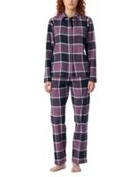 Dames pyjama flanel - Select Premium - Katoenen doorknoop pyjama lange mouwen - thumbnail
