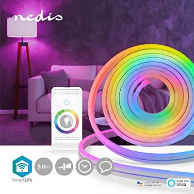 SmartLife Gekleurde LED-strip | Wi-Fi | Meerkleurig | 5000 mm | IP65 | 960 lm | Android© / IOS
