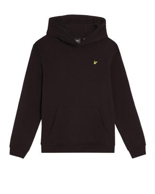 Lyle & Scott winter hoodie jongens - zwart - brush
