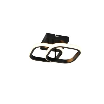Trio Zwarte plafondlampKasia vierkant design - R63531932