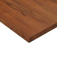 Wastafelblad 80x40x2,5cm behandeld massief hout donkerbruin - thumbnail
