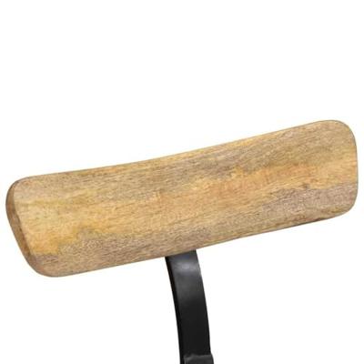 Barkrukken 2 st 49x43x88 cm massief mangohout