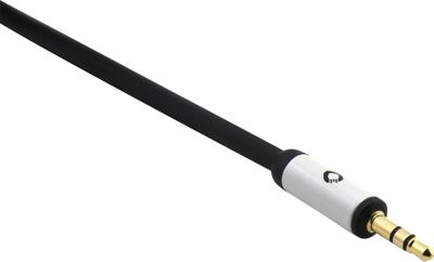 Oehlbach i-Connect J-35 Jackplug Audio Aansluitkabel [1x Jackplug male 3,5 mm - 1x Jackplug male 3,5 mm] 1.50 m Zwart Vergulde steekcontacten