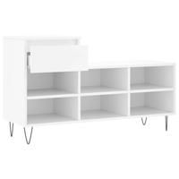 VidaXL Schoenenkast 102x36x60 cm bewerkt hout wit - thumbnail