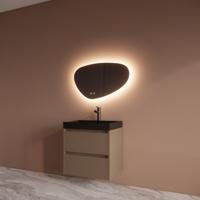 Badmeubelset BWS Riga Met Lako Wastafel Zwart 60 cm Latte Boss & Wessing - thumbnail