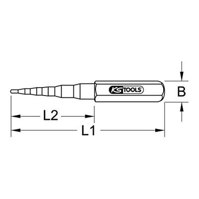 KS Tools 1302031 Getrapte sleutel