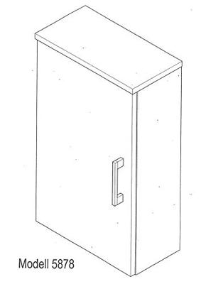 Badkamerkast Ilse Antraciet Wit S