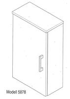 Badkamerkast Ilse Antraciet Wit S - thumbnail