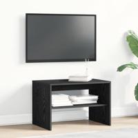 Tv-meubel 60x40x40 cm spaanplaat zwart eikenkleurig - thumbnail