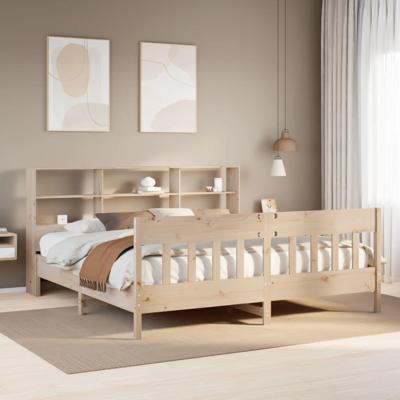 Bedframe zonder matras massief grenenhout 180x200 cm