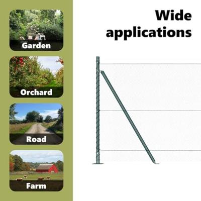 VidaXL Afrasteringspaal groen 10 x 0,8 m (13 mm gaas) staal en pvc