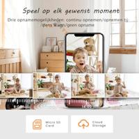 Tenda CP3 WLAN IP-camera, bewakingscamera, draai- en kantelbaar, voor gebruik binnenshuis, (1080p resolutie, 360° zicht, 2-weg audio, bewegingsdetectie, nachtzicht tot 12 m, SD & cloudopslag) - thumbnail