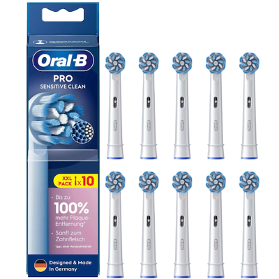 Oral-B Sensitive Clean Opzetborstel voor elektrische tandenborstel 10 stuk(s) Wit