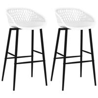 Barstoelen 2 st wit - thumbnail