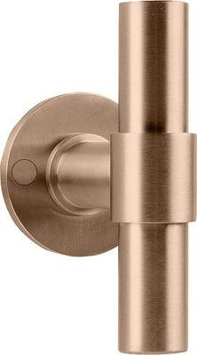 Formani | Voordeurknop PBT100V Vast op Rozet | PVD licht brons Formani | Voordeurknop PBT100V Vast op Rozet | PVD licht brons