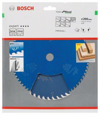 Bosch Accessories Expert for Wood 2608644053 Cirkelzaagblad 200 x 30 x 1.8 mm Aantal tanden: 48 1 stuk(s)