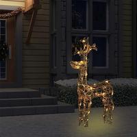 Kerstversiering rendier 90 LED's 60x16x100 cm acryl - thumbnail