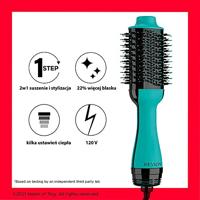 REVLON Teal Blue Droog- en stylingborstel - Ionische technologie - 2 snelheden - Blauw - thumbnail