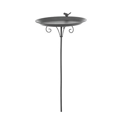 TRIXIE VOGELDRINKSCHAAL / -BAD VOOR GRONDFIXATIE METAAL GRIJS 35X35 CM 1,8 LTR TRIXIE VOGELDRINKSCHAAL / -BAD VOOR GRONDFIXATIE METAAL GRIJS 35X35 CM 1,8 LTR