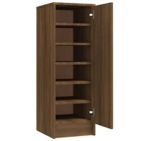 VidaXL Schoenenkast 32x35x92 cm bewerkt hout bruin eikenkleur - thumbnail