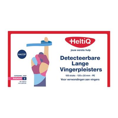 Heltiq Detecteerbare Lange Vingerpleisters Pe 120x20mm