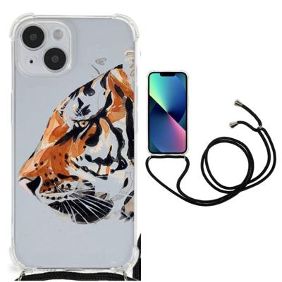 Back Cover iPhone 14 Watercolor Tiger Back Cover iPhone 14 Watercolor Tiger