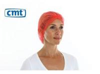 Haarnetje wokkel non-woven rood 100 stuks - thumbnail