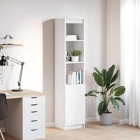 Hoge kast 37,5x35x180 cm spaanplaat wit - thumbnail
