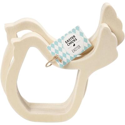 Creativ Company Kippen, h: 13 cm, d: 2 cm, b: 13 cm, 2 stuk/ 1 doos